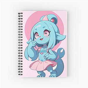 Cute Blue Monster Girl Notebook