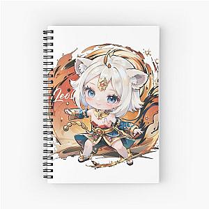 Chibi Girl of the Leo Zodiac Spiral Notebook