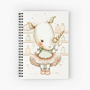 Perfume Moment Cute Rhinoceros Scent Shop Spiral Notebook
