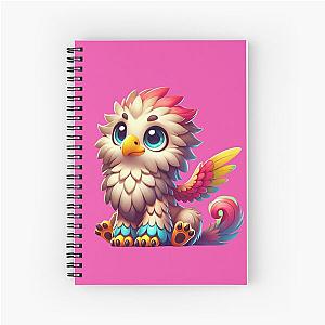 Cute Colorful Baby Griffin Fantasy Art Spiral Notebook