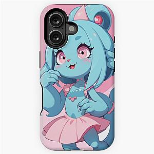 Cute Blue Monster Girl iPhone Case