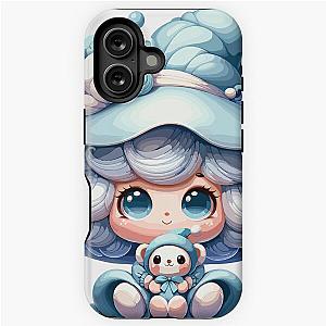 Cute gnome girl valentine tough iPhone case