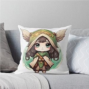 Human Druid Throw Pillow