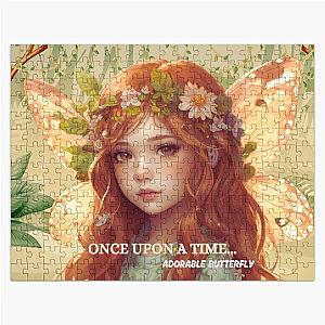 Once Upon a Time Little Butterfly Girl Jigsaw Puzzle