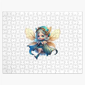 Cute Blue Fairy Chibi Girl Jigsaw Puzzle