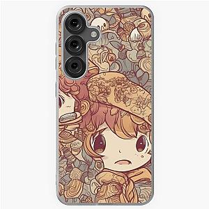 Chibi character colorful pattern Samsung Galaxy Soft Case
