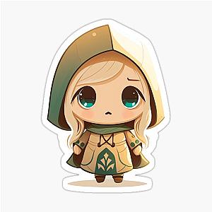 Cute kawaii magician girl sticker