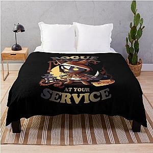 Rogue's Call Cute Gamer Geek Throw Blanket