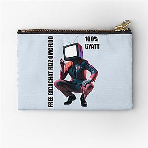 TV Sigma Rizz Fanum Gyatt Zipper Pouch