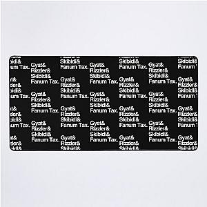 Gyat & Rizzler & Skibidi & Fanut Fox Desk Mat