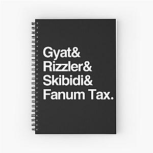 Giat & Rizzler & Skibidi & FanTax Spiral Notebook