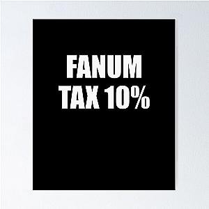 Fanum Tax Slang Design Poster