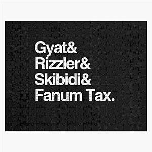 Gyat, Rizzler, Skibidi, Fanum Tax Jigsaw Puzzle