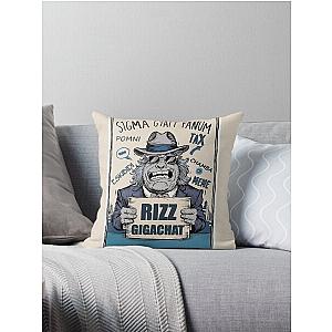 Sigma Gyatt Fanum Tax Pomni Gigachat Throw Pillow