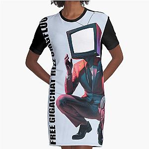 TV sigma rizz tax Graphic T-Shirt Dress