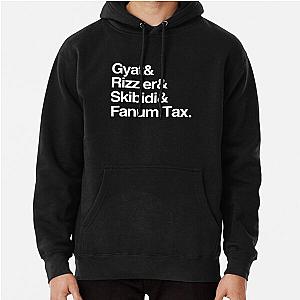 Gyat & Rizzler & Skibidi Fanum Tax Pullover Hoodie