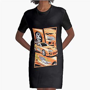 Brian's toyota supra from fast and furious Graphic T-Shirt Dress