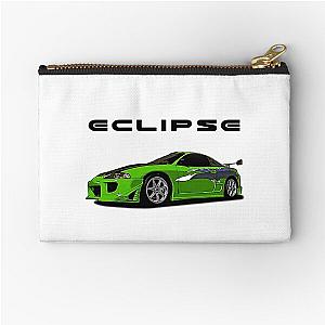Green 1995 Eclipse From Fast and Furious Front Zipper Pouch