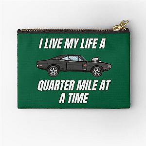 I live my life a quarter mile at a time  dom fast and furious  Active  Zipper Pouch