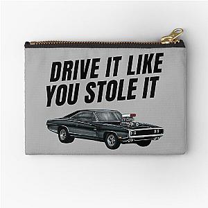 Drive it like you stole it  fast and furious Dom's Charger  Zipper Pouch