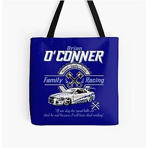 Brian O'Conner Family Racing Fast and Furious Tribute All Over Print Tote Bag