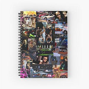 Fast and Furious collage  Spiral Notebook