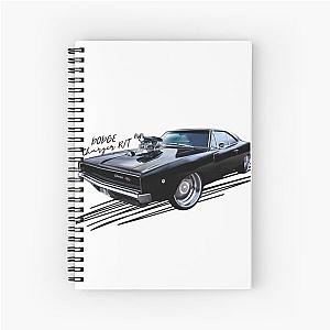 Dodge charger r/t - fast and furious Spiral Notebook