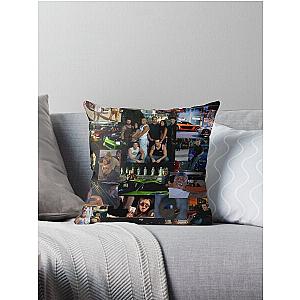 Fast and Furious collage  Throw Pillow