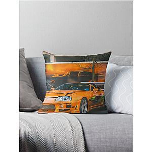 Fast and Furious - Toyota Supra Throw Pillow