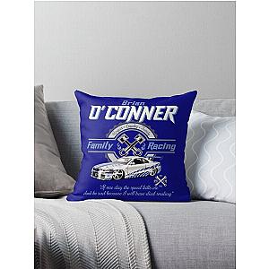 Brian O'Conner Family Racing Fast and Furious Tribute Throw Pillow