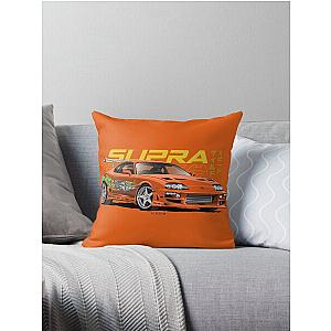 Supra Mk IV - Fast And Furious Throw Pillow