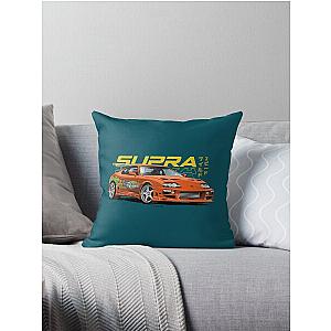 Supra Mk IV - Fast And Furious Throw Pillow