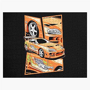 Brian's toyota supra from fast and furious Jigsaw Puzzle