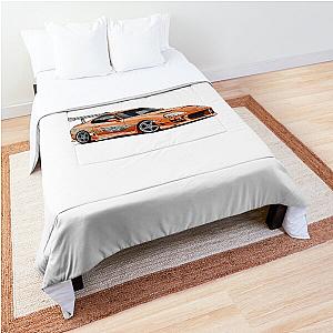 Fast and Furious Orange Supra Comforter