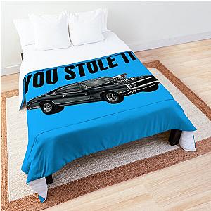 Drive it like you stole it  fast and furious Dom's Charger  Comforter