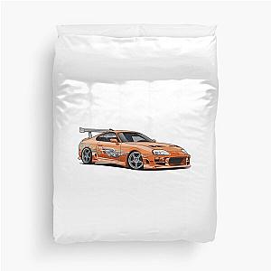 Fast and Furious Orange Supra Duvet Cover
