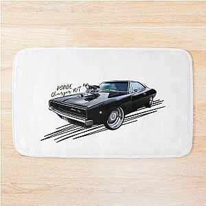 Dodge charger r/t - fast and furious Bath Mat