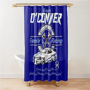 Brian O'Conner Family Racing Fast and Furious Tribute Shower Curtain