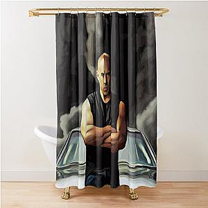 Vin Diesel - Fast And Furious Shower Curtain