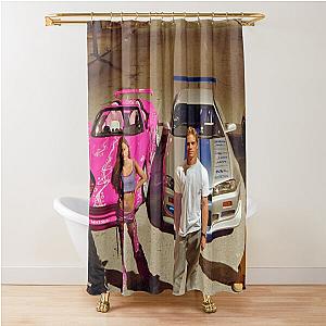 FAST AND FURIOUS RACE CAR SCENE Shower Curtain