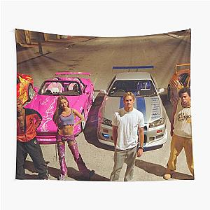 FAST AND FURIOUS RACE CAR SCENE Tapestry
