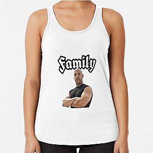 Fast and Furious Dom Family meme Racerback Tank Top