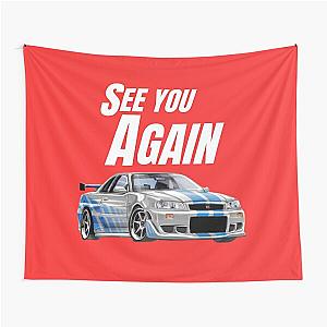 See you Again  fast and furious R34 GTR  Tapestry