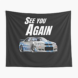 See you Again  fast and furious R34 GTR  Classic Tapestry
