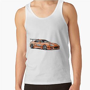 Fast and Furious Orange Supra Tank Top