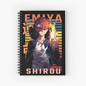 Shirou Emiya FateZero Retro Anime Design  Spiral Notebook