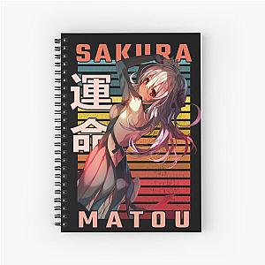 Sakura Matou FateZero Retro Anime Design  Spiral Notebook