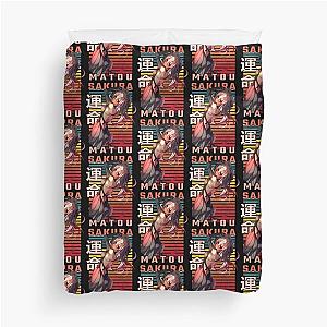 Sakura Matou FateZero Retro Anime Design  Duvet Cover