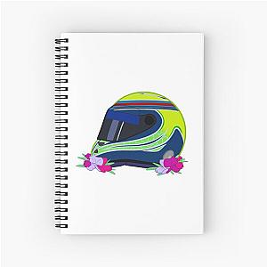 Felipe Massa 2015 Helmet Flowers Spiral Notebook