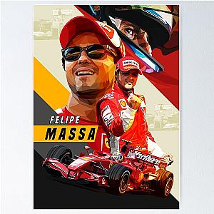 Felipe Massa Low poly Poster